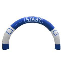 blue 1619120830 Inflatable Archway - Blue/White
