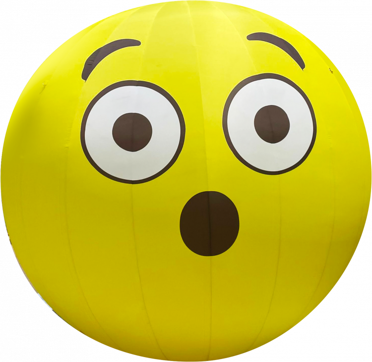 Inflatable Emoji - Surprise