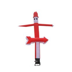 Sky Dancer - Red/White with Smiley Face